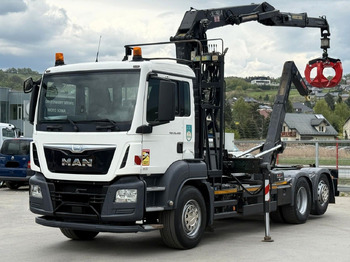 Hákový nosič kontejnerů, Auto s hydraulickou rukou MAN TGS 26.400 Abrollkipper* KESLA 2114Z* TOP: obrázek 2