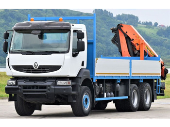 Auto s hydraulickou rukou, Nákladní automobil valníkový/ Plošinový Renault KERAX 370 *PK 16502 + FUNK / 6x4 * TOP: obrázek 4