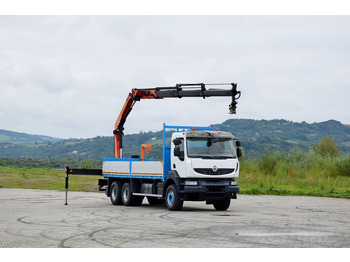 Auto s hydraulickou rukou, Nákladní automobil valníkový/ Plošinový Renault KERAX 370 *PK 16502 + FUNK / 6x4 * TOP: obrázek 2