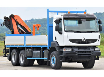Auto s hydraulickou rukou, Nákladní automobil valníkový/ Plošinový Renault KERAX 370 *PK 16502 + FUNK / 6x4 * TOP: obrázek 3