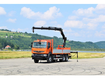 Auto s hydraulickou rukou, Nákladní automobil valníkový/ Plošinový Renault KERAX 410 * HIAB 144 B-3 HIDUO / 6x4 * TOP: obrázek 2