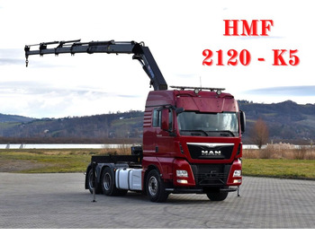 MAN TGX 28.480 Sattelzugmaschine + HMF 2120 K5/FUNK  leasing MAN TGX 28.480 Sattelzugmaschine + HMF 2120 K5/FUNK: obrázek 1