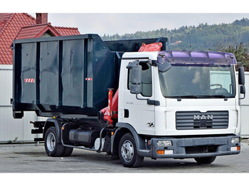 Sklápěč, Auto s hydraulickou rukou MAN TGL 7.150 + FASSI F60 * TOPZUSTAND: obrázek 3