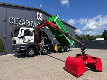 MAN TGS TGX 35.400 // 8x4 // E5 // wywrotka kiper + HDS z czerpakiem leasing MAN TGS TGX 35.400 // 8x4 // E5 // wywrotka kiper + HDS z czerpakiem: obrázek 1