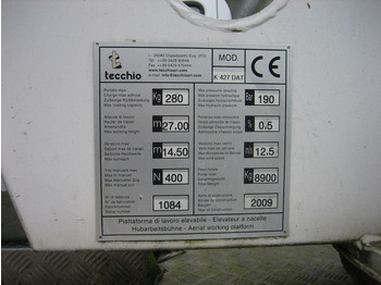 Autoplošina Mercedes-Benz Atego 1324 Bucket truck - Tecchio 27 m: obrázek 3 Autoplošina Mercedes-Benz Atego 1324 Bucket truck - Tecchio 27 m: obrázek 3