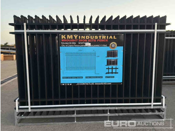 Nový Nástroj/ Vybavení Unused 2025 KMY Industrial Iron Site Fence, Qty (20 of) Fence Panels, (21 of) Posts (W10XH6') Powder Coated Surface: obrázek 2