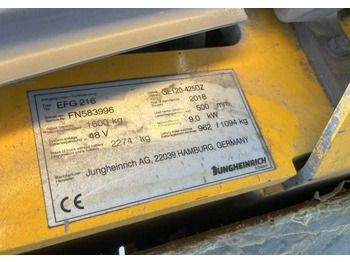 Elektrický vysokozdvižný vozík Jungheinrich EFG216: obrázek 4