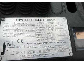 Toyota 8FGF18 leasing Toyota 8FGF18: obrázek 4
