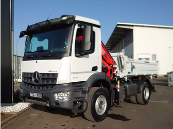 Nový Sklápěč, Auto s hydraulickou rukou Mercedes-Benz Arocs 1832 KK 4x2 Kipper+Kran Fassi F120+Funk: obrázek 3