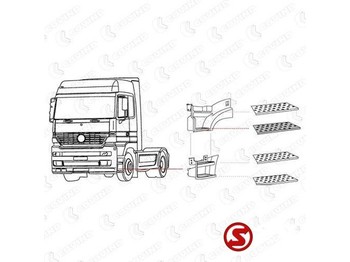 Nový Stupátko pro Nákladní auto Mercedes-Benz Trede actros mp1 - 2 - 3 mega space l + r: obrázek 2