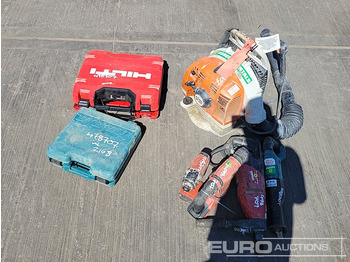 Stavební zařízení Makita Battery Reciprocating Saw, Hilti 110Volt Diamond Core Drill, Hilti Battery Hammer Drill, Hilti Battery Impact Gun, Makita 110Volt Impact Gun, Hilti Battery Drill, Stihl Petrol Backpack Leaf Blo: obrázek 4