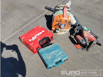 Stavební zařízení Makita Battery Reciprocating Saw, Hilti 110Volt Diamond Core Drill, Hilti Battery Hammer Drill, Hilti Battery Impact Gun, Makita 110Volt Impact Gun, Hilti Battery Drill, Stihl Petrol Backpack Leaf Blo: obrázek 3