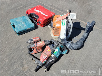 Stavební zařízení Makita Battery Reciprocating Saw, Hilti 110Volt Diamond Core Drill, Hilti Battery Hammer Drill, Hilti Battery Impact Gun, Makita 110Volt Impact Gun, Hilti Battery Drill, Stihl Petrol Backpack Leaf Blo: obrázek 5