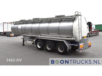 Cisternový návěs Burg BPO 12-27 Z TANK | 32,7 M³ * 3 COMP. * FOOD * STAINLESS STEEL * APK 05-2025: obrázek 3