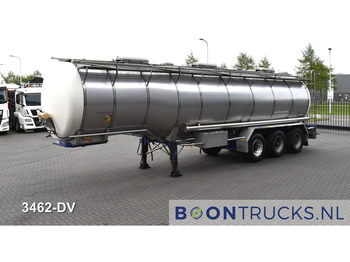 Cisternový návěs Burg BPO 12-27 Z TANK | 32,7 M³ * 3 COMP. * FOOD * STAINLESS STEEL * APK 05-2025: obrázek 5