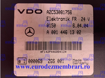 Řídicí blok pro Nákladní auto CALCULATOR FR MERCEDES A0014461302: obrázek 2 Řídicí blok pro Nákladní auto CALCULATOR FR MERCEDES A0014461302: obrázek 2