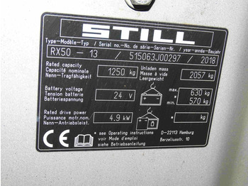 Elektrický vysokozdvižný vozík Still RX50-13: obrázek 5
