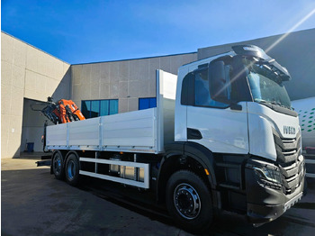 Nákladní automobil valníkový/ Plošinový, Auto s hydraulickou rukou Iveco X-Way  AD300X46Z HR ON+: obrázek 3