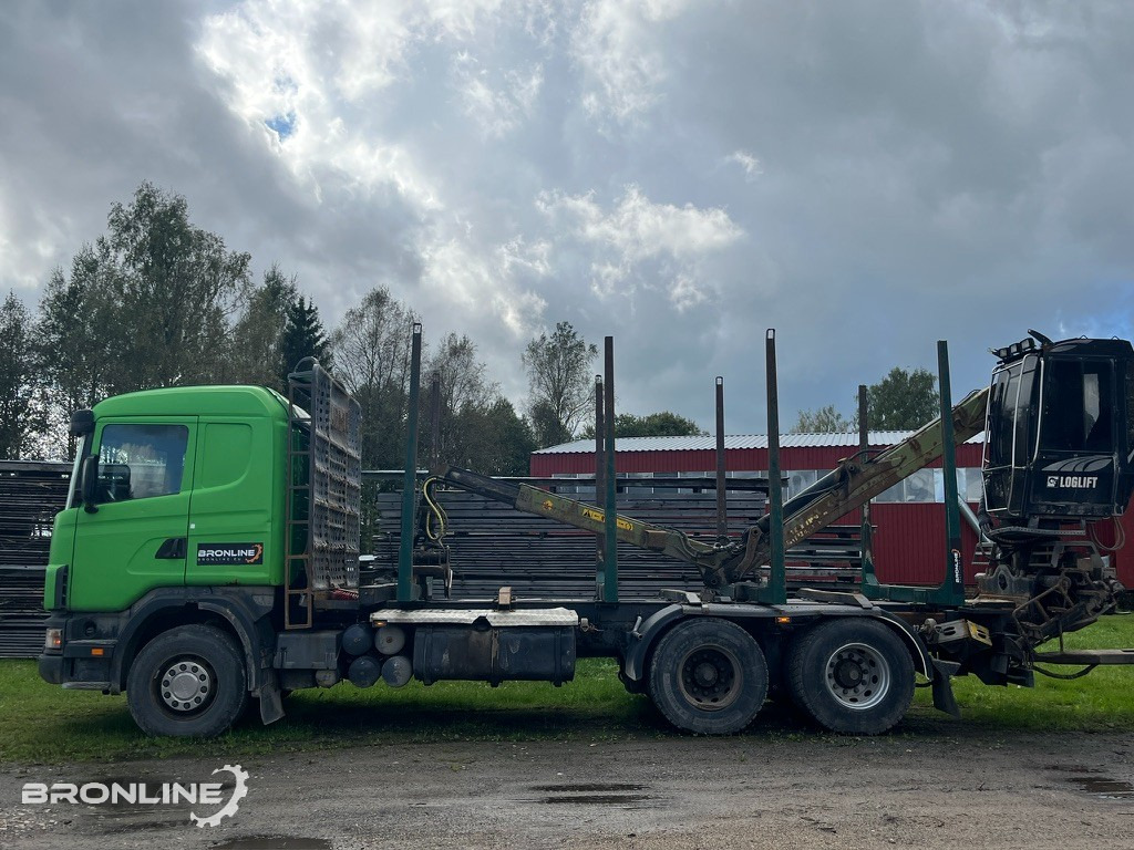 2001 Scania R144 6x4 Loglift + 1997 Närko TP3-RT-280 - Lesovůz: obrázek 3 2001 Scania R144 6x4 Loglift + 1997 Närko TP3-RT-280 - Lesovůz: obrázek 3