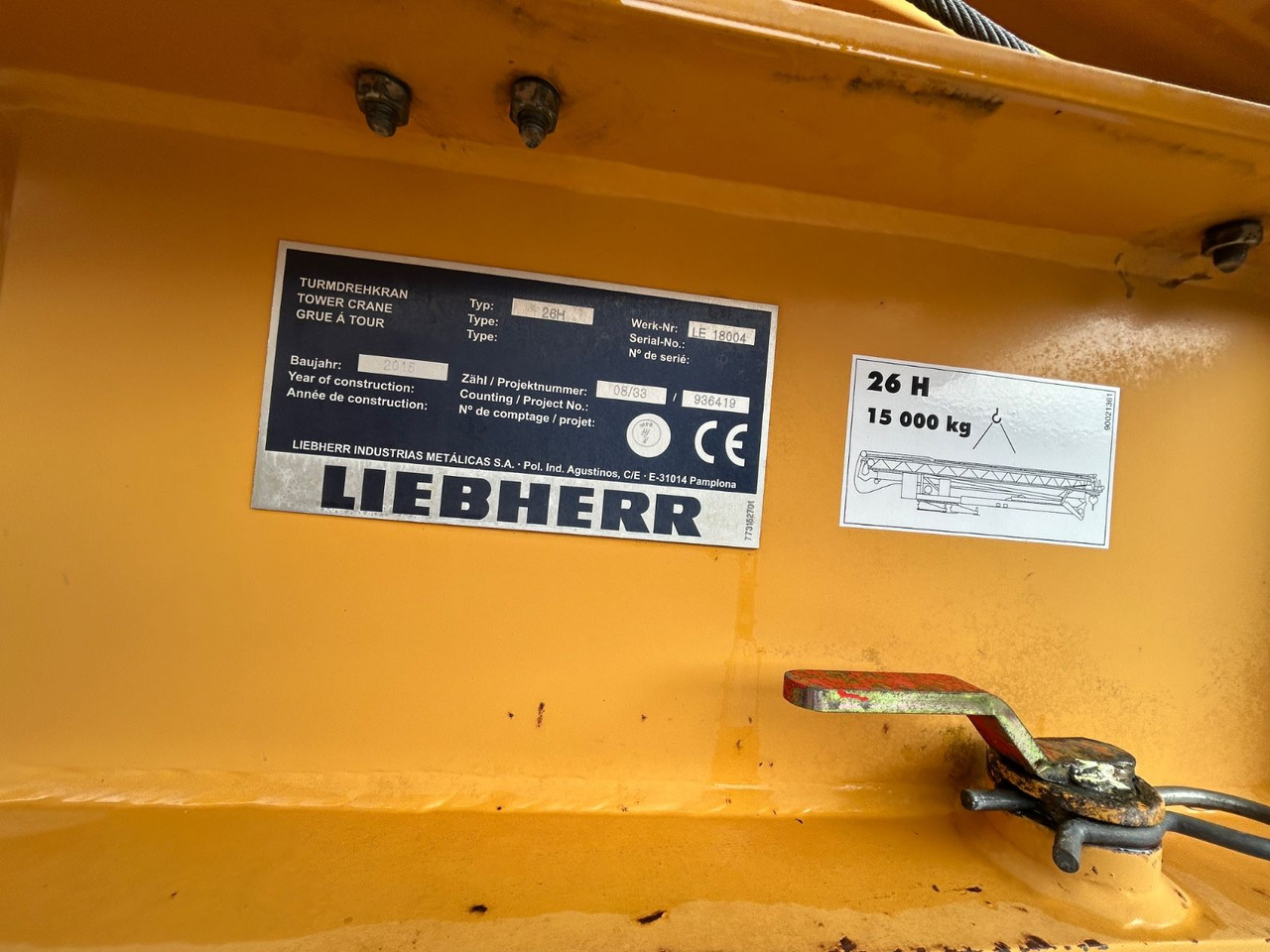 Liebherr Schnellbaukran 26 H Bj.: 2015 - Věžový jeřáb: obrázek 5 Liebherr Schnellbaukran 26 H Bj.: 2015 - Věžový jeřáb: obrázek 5