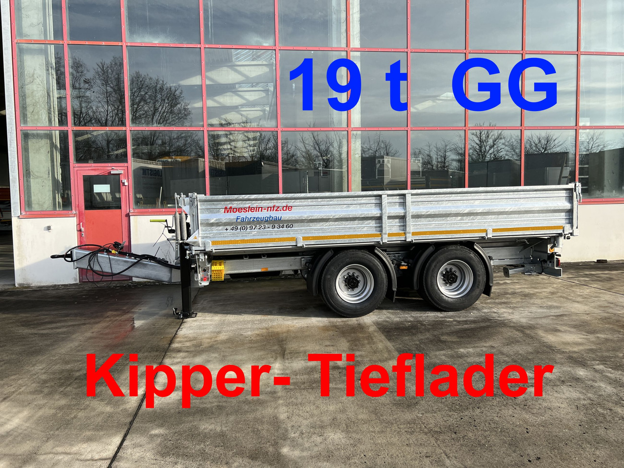 Möslein TTD 19 B neuer 19 t Tandemkipper- Tieflader - Sklápěcí přívěs: obrázek 1 Möslein TTD 19 B neuer 19 t Tandemkipper- Tieflader - Sklápěcí přívěs: obrázek 1