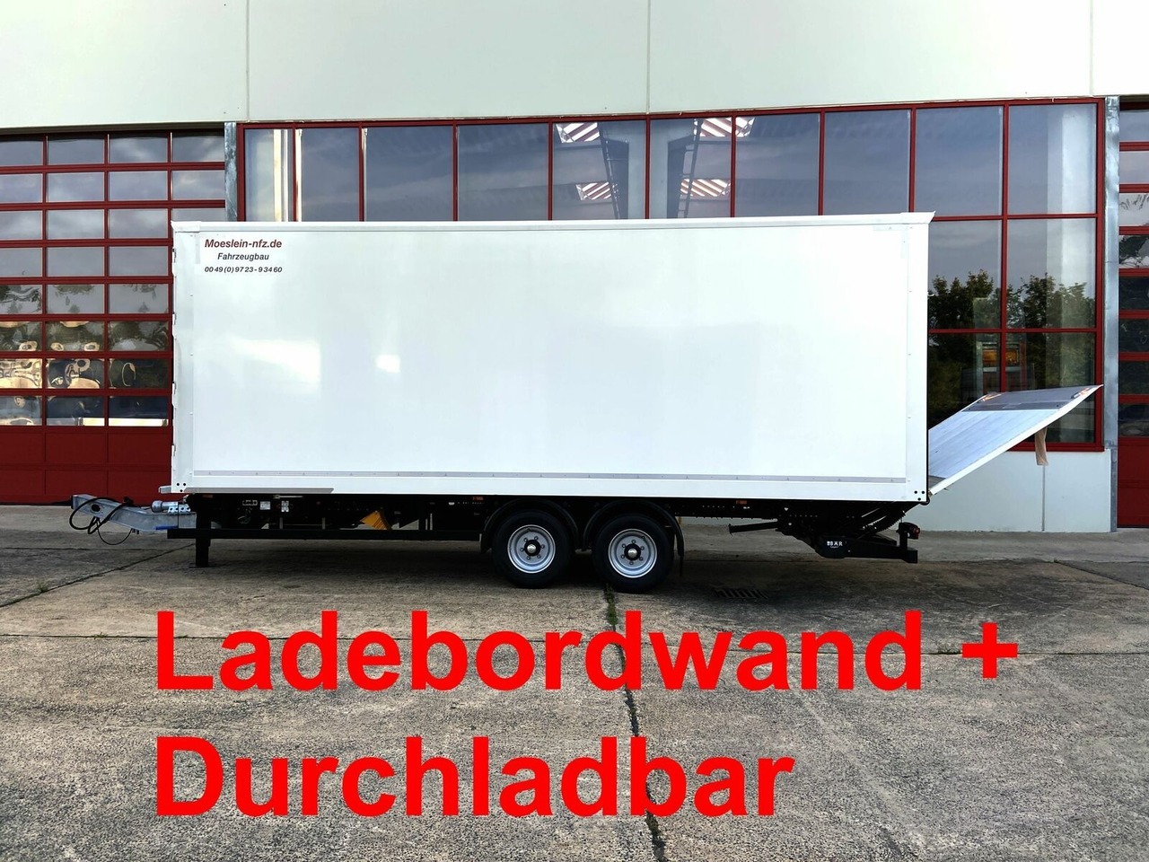 Möslein Tandem Koffer, Ladebordwand 1,5 t + Durchladbar - Skříňový přívěs: obrázek 1 Möslein Tandem Koffer, Ladebordwand 1,5 t + Durchladbar - Skříňový přívěs: obrázek 1