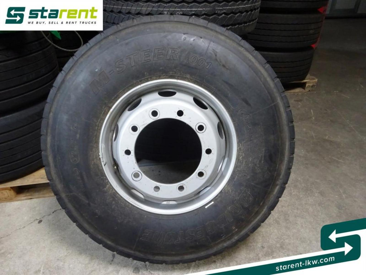 Bridgestone M-Steer 001, 13 R22,5 mit Felge *NEU* - Kompletní kolo pro Nákladní auto: obrázek 1 Bridgestone M-Steer 001, 13 R22,5 mit Felge *NEU* - Kompletní kolo pro Nákladní auto: obrázek 1