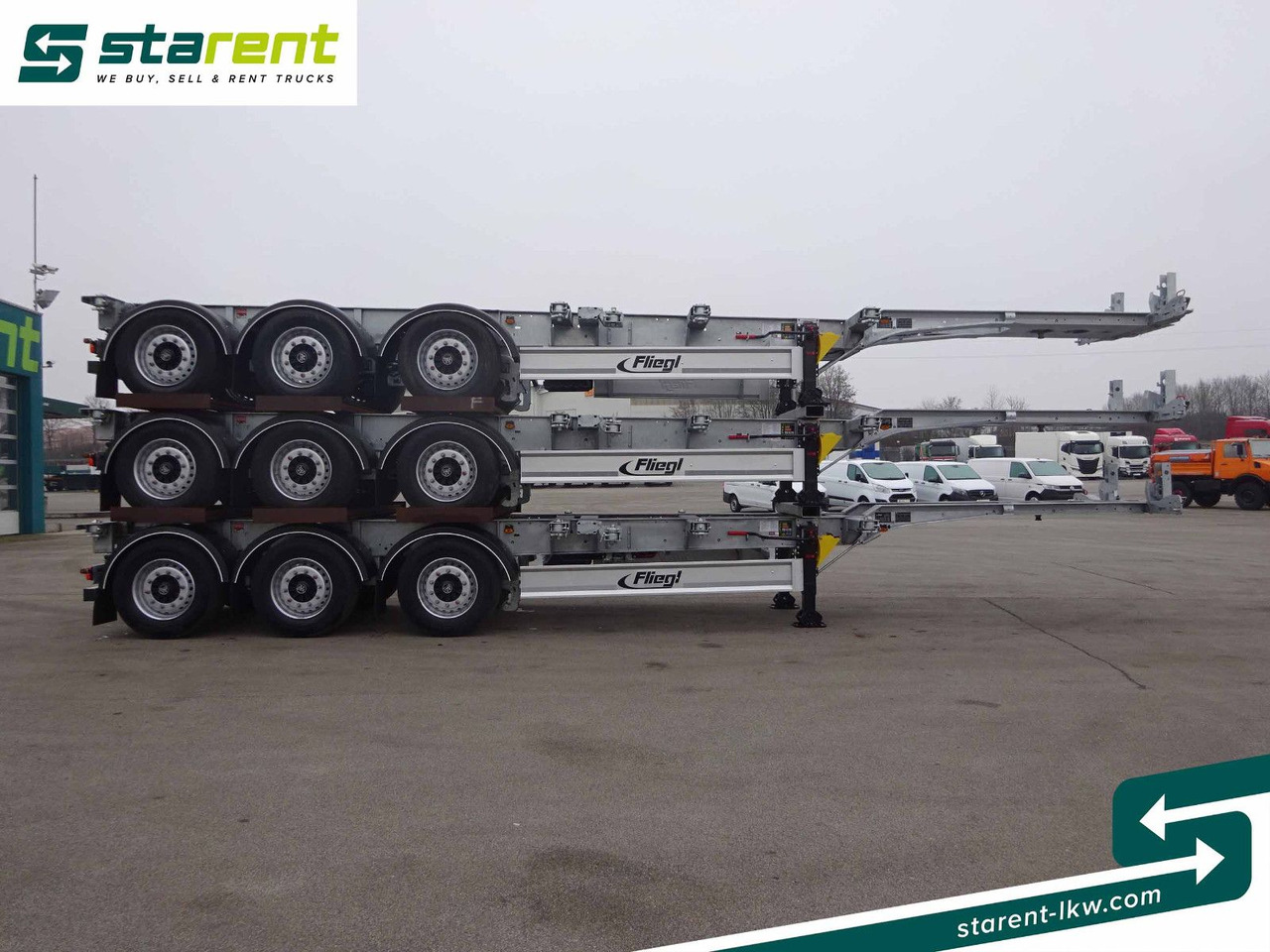 Fliegl Containerchassis ADR, 1x20/2x20/1x30/1x40/1x45 - Kontejnerovy návěs/ Výměnná nástavba: obrázek 4 Fliegl Containerchassis ADR, 1x20/2x20/1x30/1x40/1x45 - Kontejnerovy návěs/ Výměnná nástavba: obrázek 4
