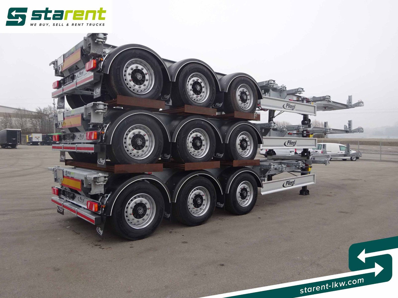 Fliegl Containerchassis ADR, 1x20/2x20/1x30/1x40/1x45 - Kontejnerovy návěs/ Výměnná nástavba: obrázek 5 Fliegl Containerchassis ADR, 1x20/2x20/1x30/1x40/1x45 - Kontejnerovy návěs/ Výměnná nástavba: obrázek 5