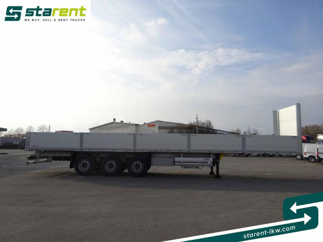 Schmitz Baustofftrailer Liftachse Rungen 80cm Bordwände - Návěs valník/ Plato: obrázek 4 Schmitz Baustofftrailer Liftachse Rungen 80cm Bordwände - Návěs valník/ Plato: obrázek 4