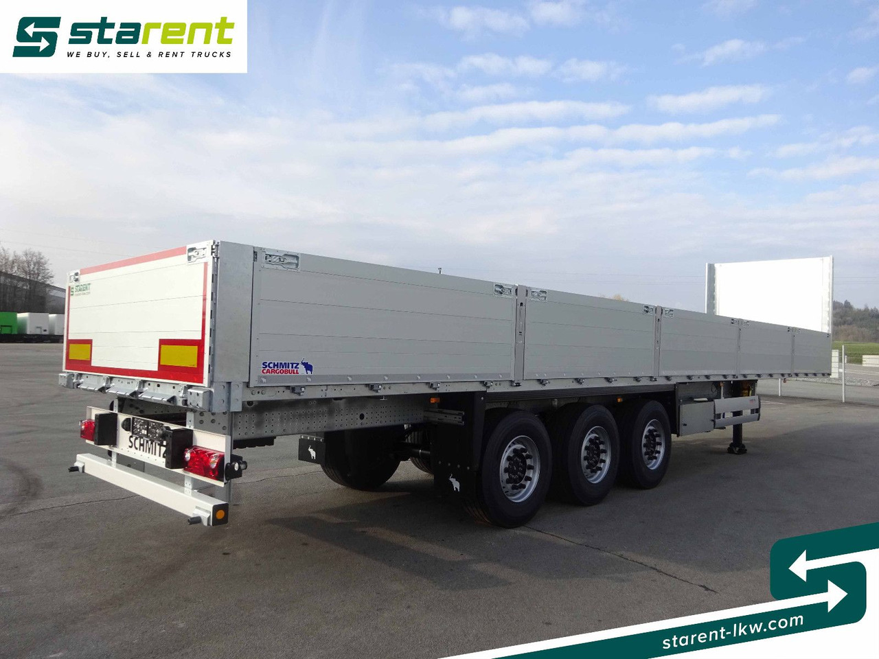 Schmitz Cargobull Baustofftrailer, Liftachse, 80cm Bordwände - Návěs valník/ Plato: obrázek 5 Schmitz Cargobull Baustofftrailer, Liftachse, 80cm Bordwände - Návěs valník/ Plato: obrázek 5