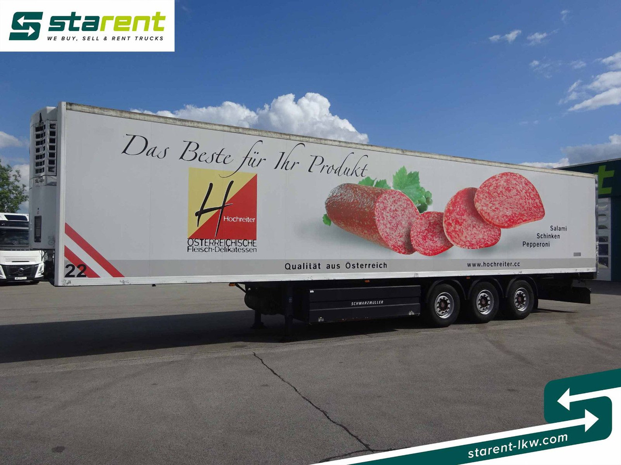 Schwarzmüller Thermotrailer, Thermo King SL400, Liftachse, SAF - Skříňový návěs: obrázek 1 Schwarzmüller Thermotrailer, Thermo King SL400, Liftachse, SAF - Skříňový návěs: obrázek 1