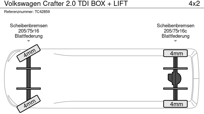 Volkswagen Crafter 2.0 TDI BOX + LIFT - Dodávka skřín: obrázek 4 Volkswagen Crafter 2.0 TDI BOX + LIFT - Dodávka skřín: obrázek 4