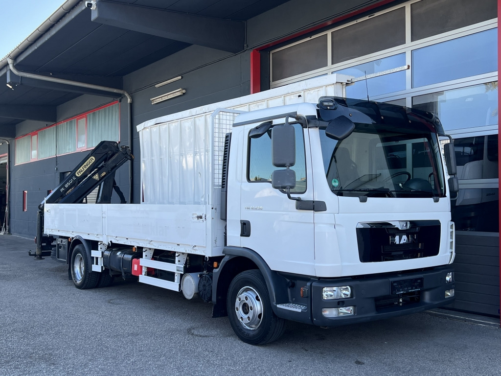 MAN TGL 12.250 6m Glasreff Palfinger PK-8501K Klima - Nákladní automobil valníkový/ Plošinový, Auto s hydraulickou rukou: obrázek 1 MAN TGL 12.250 6m Glasreff Palfinger PK-8501K Klima - Nákladní automobil valníkový/ Plošinový, Auto s hydraulickou rukou: obrázek 1
