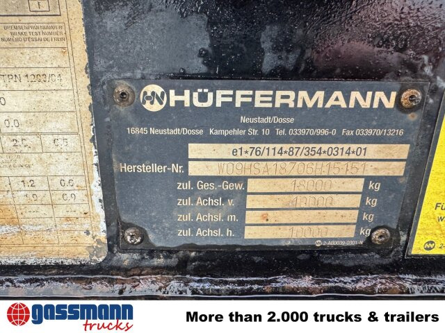 Hüffermann HSA 18.70 Schlittenabroller - Hákový/ Ramenový nosič přívěs: obrázek 4 Hüffermann HSA 18.70 Schlittenabroller - Hákový/ Ramenový nosič přívěs: obrázek 4