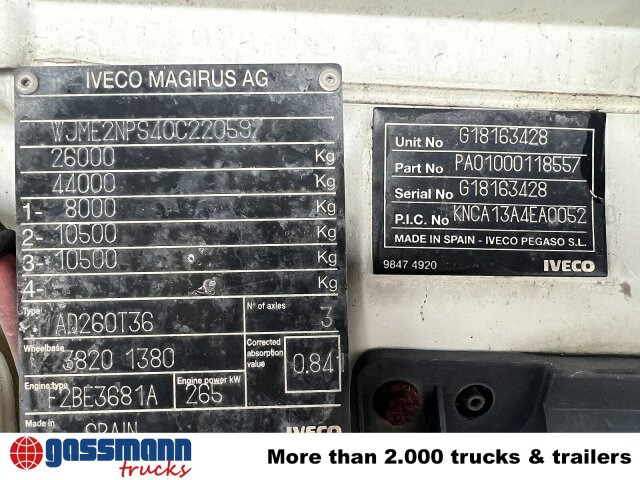 Iveco Trakker AD260T36 6x4 - Podvozek s kabinou: obrázek 2 Iveco Trakker AD260T36 6x4 - Podvozek s kabinou: obrázek 2