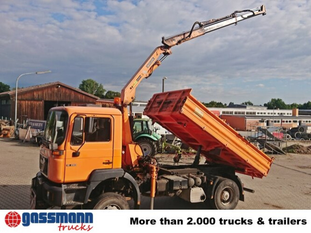 MAN 19.293 4x4 BL mit Kran Meiller MK77RS2 - Sklápěč, Auto s hydraulickou rukou: obrázek 3 MAN 19.293 4x4 BL mit Kran Meiller MK77RS2 - Sklápěč, Auto s hydraulickou rukou: obrázek 3