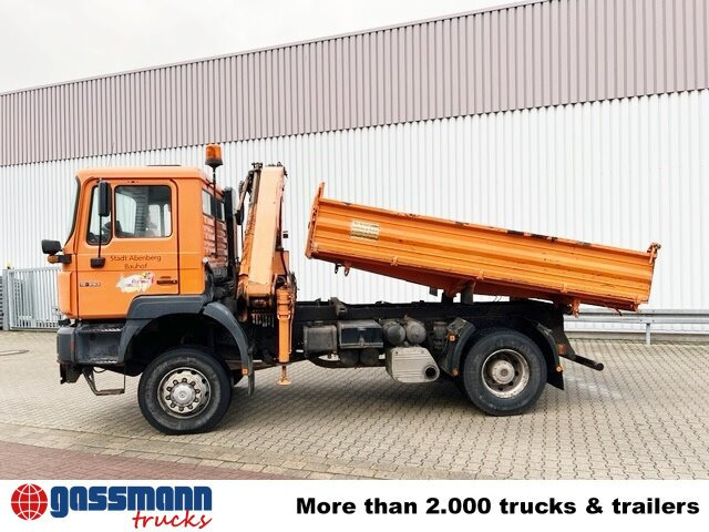 MAN 19.293 4x4 BL mit Kran Meiller MK77RS2 - Sklápěč, Auto s hydraulickou rukou: obrázek 2 MAN 19.293 4x4 BL mit Kran Meiller MK77RS2 - Sklápěč, Auto s hydraulickou rukou: obrázek 2