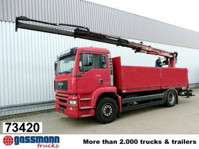 MAN TGA 18.360 4x2, Baustoff, Kran ATLAS 125.1 - Nákladní automobil valníkový/ Plošinový, Auto s hydraulickou rukou: obrázek 1 MAN TGA 18.360 4x2, Baustoff, Kran ATLAS 125.1 - Nákladní automobil valníkový/ Plošinový, Auto s hydraulickou rukou: obrázek 1