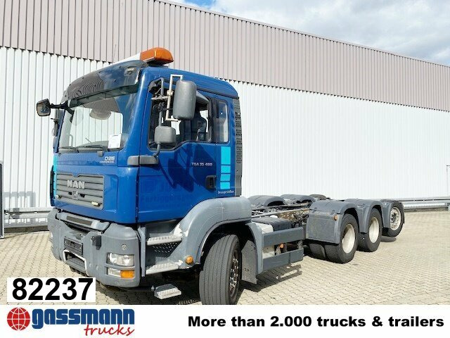 MAN TGA 35.480 8x4-4 BL, Lift-/Lenkachse - Podvozek s kabinou: obrázek 1 MAN TGA 35.480 8x4-4 BL, Lift-/Lenkachse - Podvozek s kabinou: obrázek 1