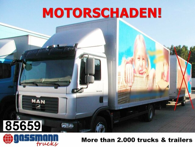 MAN TGL 8.210 4X2 BL mit LBW MBB, MOTORSCHADEN! - Skříňový nákladní auto: obrázek 1 MAN TGL 8.210 4X2 BL mit LBW MBB, MOTORSCHADEN! - Skříňový nákladní auto: obrázek 1