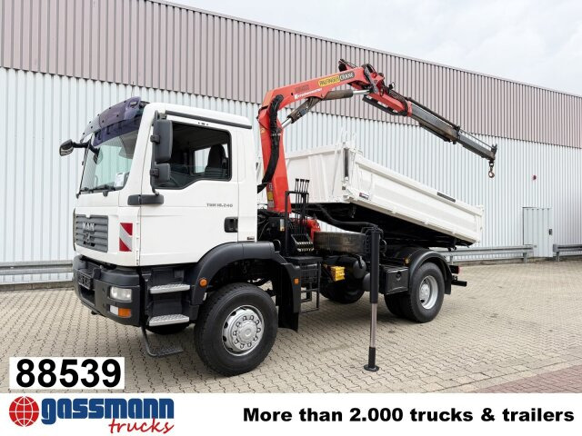 MAN TGM 18.240 4x4 BB mit Kran Palfinger PK9501 - Sklápěč, Auto s hydraulickou rukou: obrázek 1 MAN TGM 18.240 4x4 BB mit Kran Palfinger PK9501 - Sklápěč, Auto s hydraulickou rukou: obrázek 1