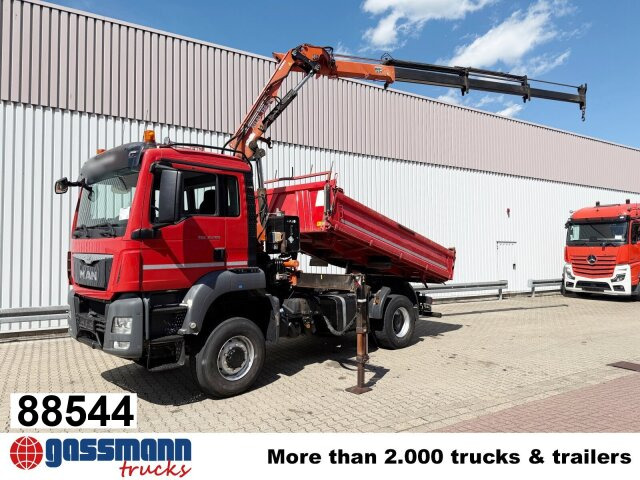 MAN TGS 18.400 4x4 BB, Navi, Kran Atlas 120.2E-A3L, - Sklápěč, Auto s hydraulickou rukou: obrázek 1 MAN TGS 18.400 4x4 BB, Navi, Kran Atlas 120.2E-A3L, - Sklápěč, Auto s hydraulickou rukou: obrázek 1