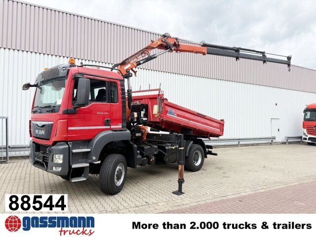 MAN TGS 18.400 4x4 BB, Navi, Kran Atlas 120.2E-A3L, - Sklápěč, Auto s hydraulickou rukou: obrázek 1 MAN TGS 18.400 4x4 BB, Navi, Kran Atlas 120.2E-A3L, - Sklápěč, Auto s hydraulickou rukou: obrázek 1