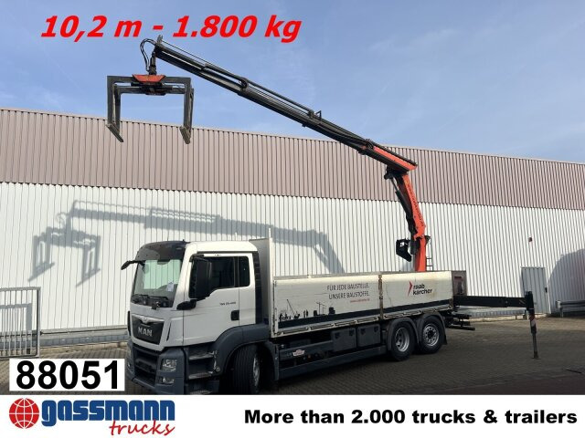 MAN TGS 26.400 6x2-4 LL, Navi, Lenk-/Liftachse, - Nákladní automobil valníkový/ Plošinový, Auto s hydraulickou rukou: obrázek 1 MAN TGS 26.400 6x2-4 LL, Navi, Lenk-/Liftachse, - Nákladní automobil valníkový/ Plošinový, Auto s hydraulickou rukou: obrázek 1
