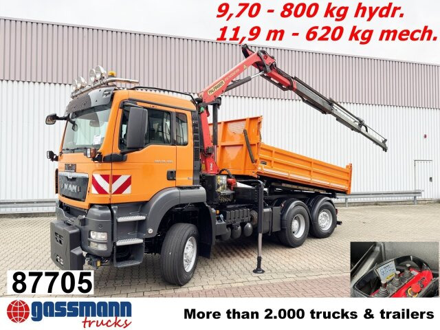 MAN TGS 28.400 6X4-4 BL, Lenk-/Lift, - Sklápěč, Auto s hydraulickou rukou: obrázek 1 MAN TGS 28.400 6X4-4 BL, Lenk-/Lift, - Sklápěč, Auto s hydraulickou rukou: obrázek 1