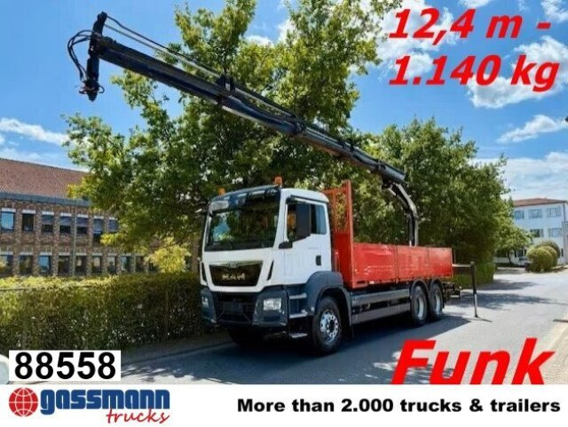 MAN TGS 33.400/6x4 BB/45, Heckkran PK 18002 EH-D - Nákladní automobil valníkový/ Plošinový, Auto s hydraulickou rukou: obrázek 1 MAN TGS 33.400/6x4 BB/45, Heckkran PK 18002 EH-D - Nákladní automobil valníkový/ Plošinový, Auto s hydraulickou rukou: obrázek 1