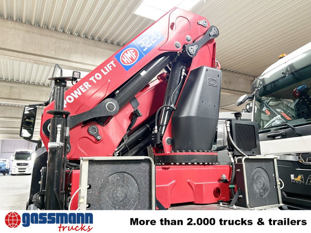 Nový Hákový nosič kontejnerů, Auto s hydraulickou rukou MAN TGS 35.480 8X4 BL, Intarder, Kran HMF 3220-K6,: obrázek 6