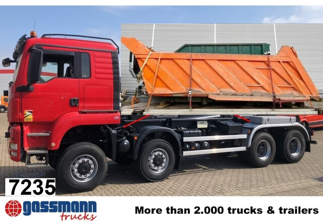 MAN TGS 41.480 8X8 BB, Bender Stahlmulde ca. 18m³, - Podvozek s kabinou: obrázek 1 MAN TGS 41.480 8X8 BB, Bender Stahlmulde ca. 18m³, - Podvozek s kabinou: obrázek 1