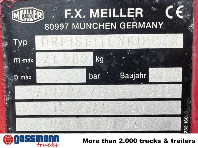 Meiller MEILLER 3-Seiten Kippaufbau, Bordmatik - Sklápěcí nástavba: obrázek 4 Meiller MEILLER 3-Seiten Kippaufbau, Bordmatik - Sklápěcí nástavba: obrázek 4